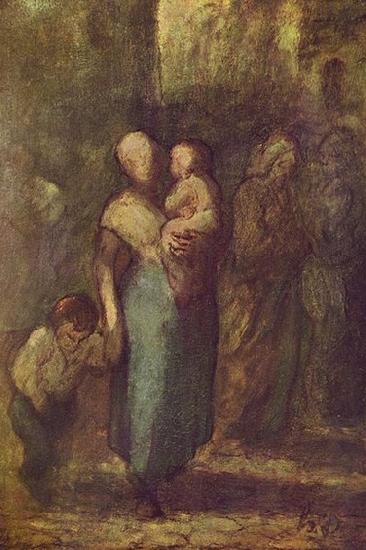 Honore Daumier In der Strabe oil painting picture